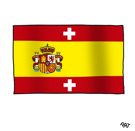 Bandera Espana Suiza